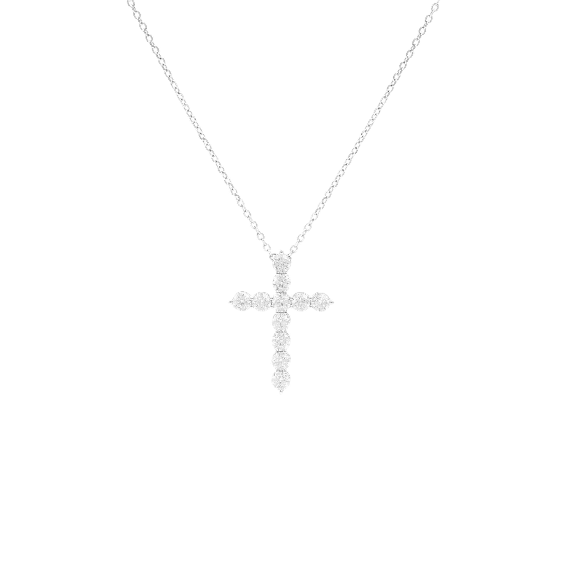 Classic Cross Pendant in Silver, Small