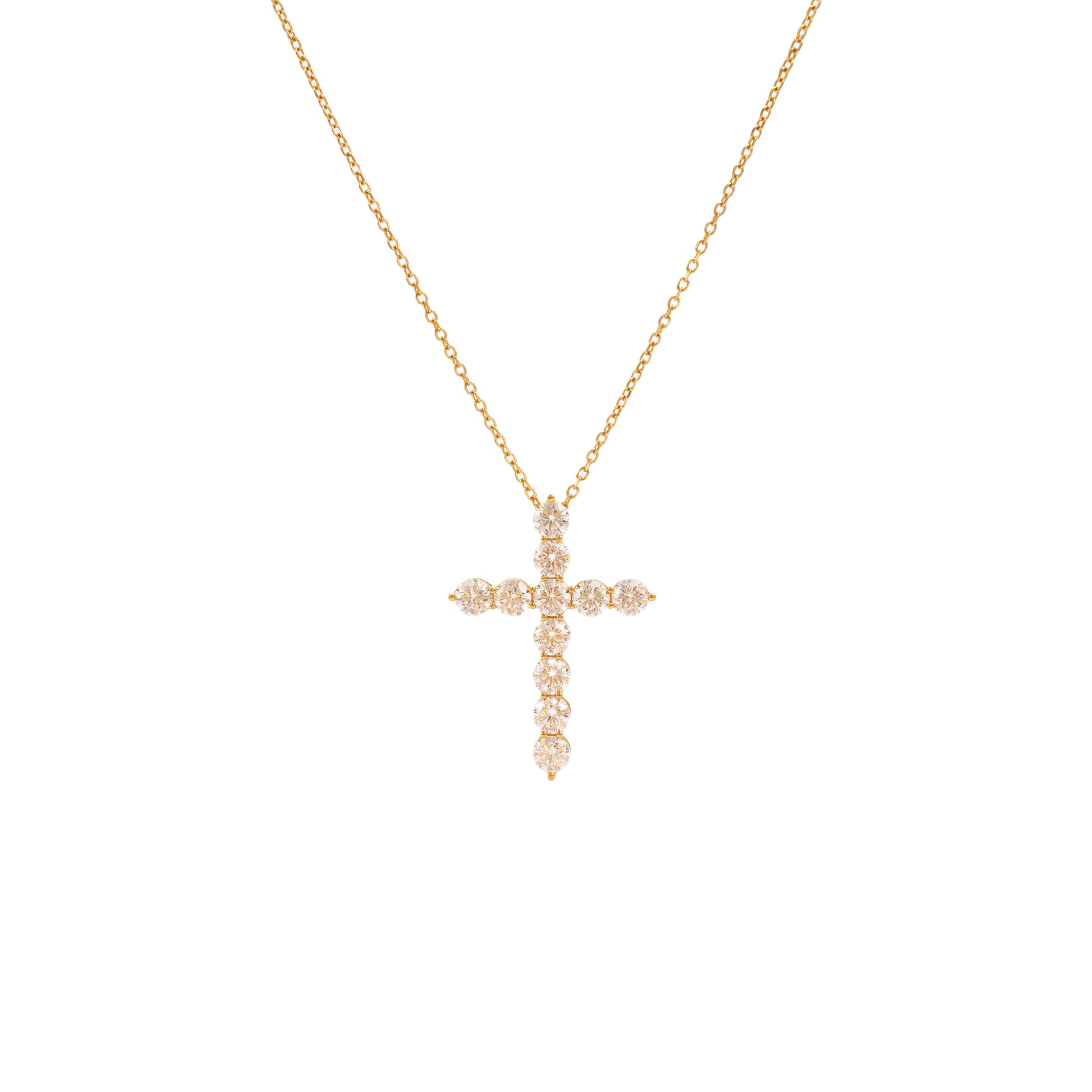 Classic Cross Pendant in Gold, Medium
