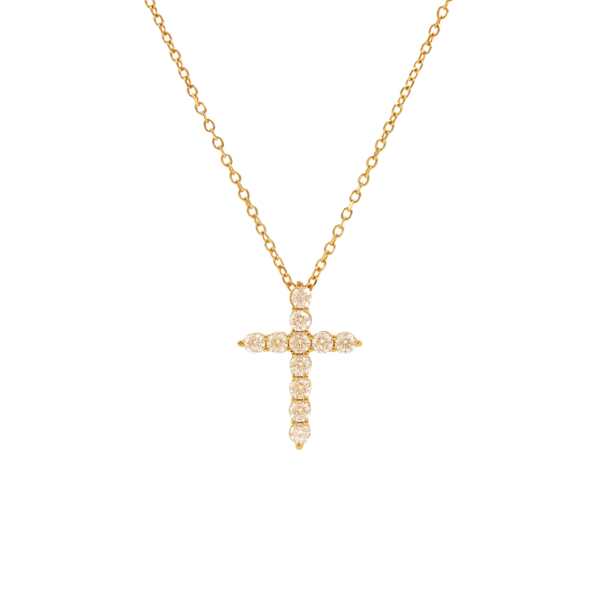 Classic Cross Pendant in Gold, Large
