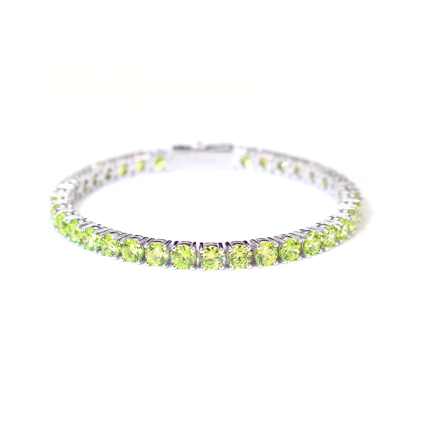 CLASSIC APPLE GREEN TENNIS BRACELET