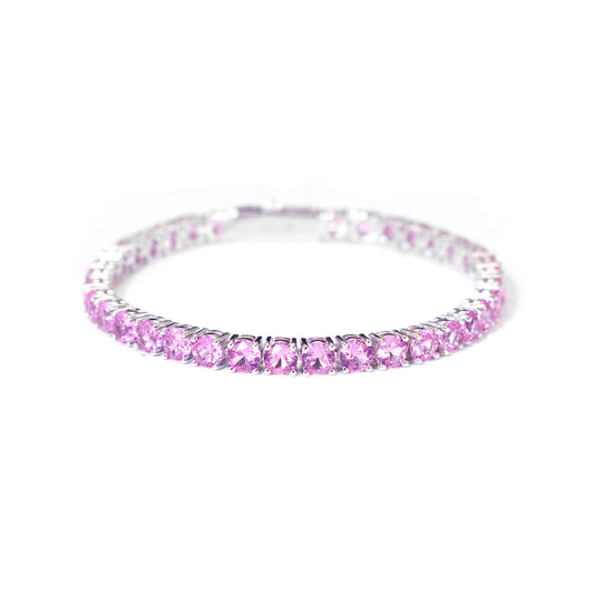 CLASSIC ROSE PINK TENNIS BRACELET