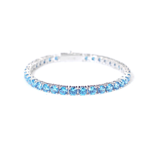 CLASSIC SEA BLUE TENNIS BRACELET