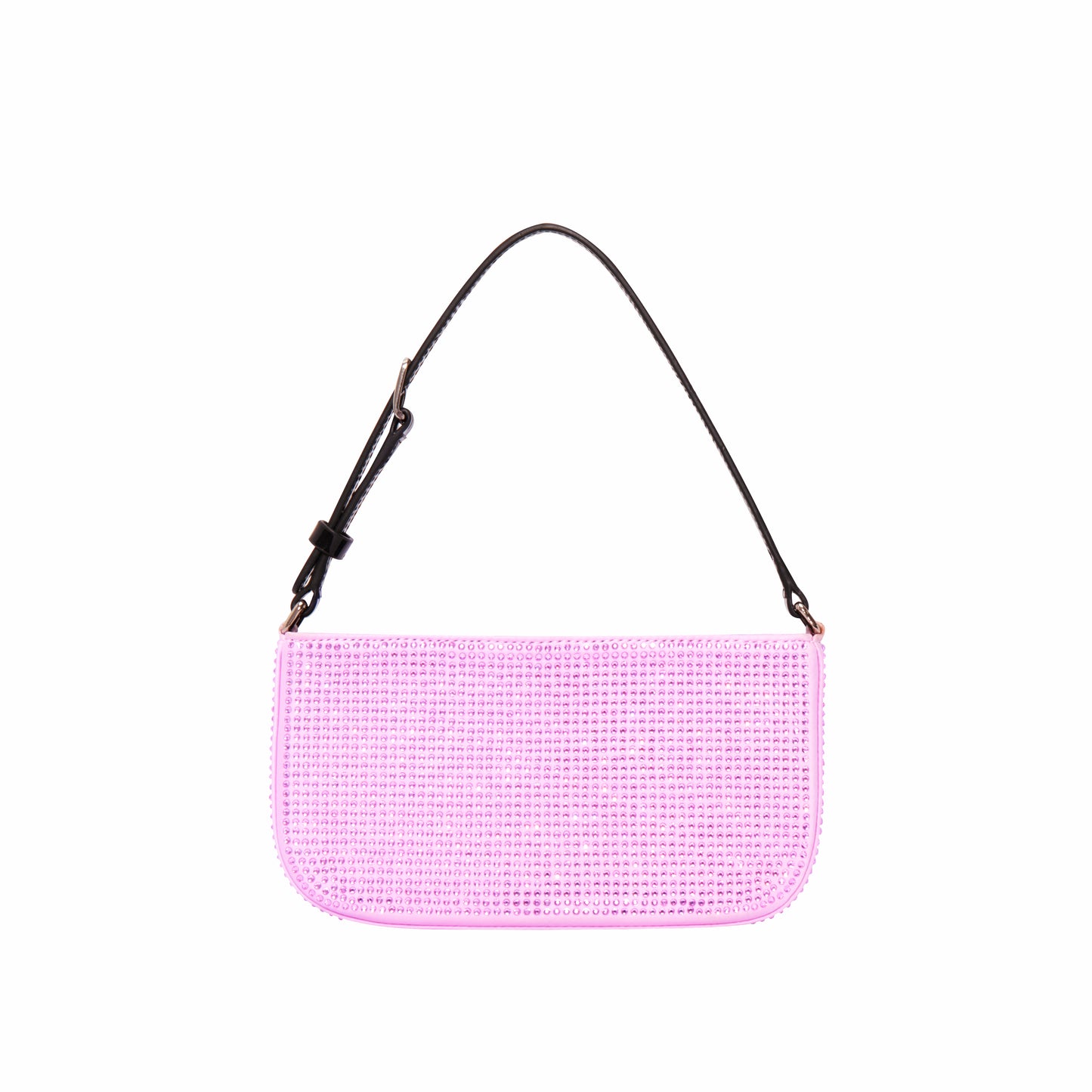 BABYPINK CRYSTAL EMBELLISHED SHOULDER BAG