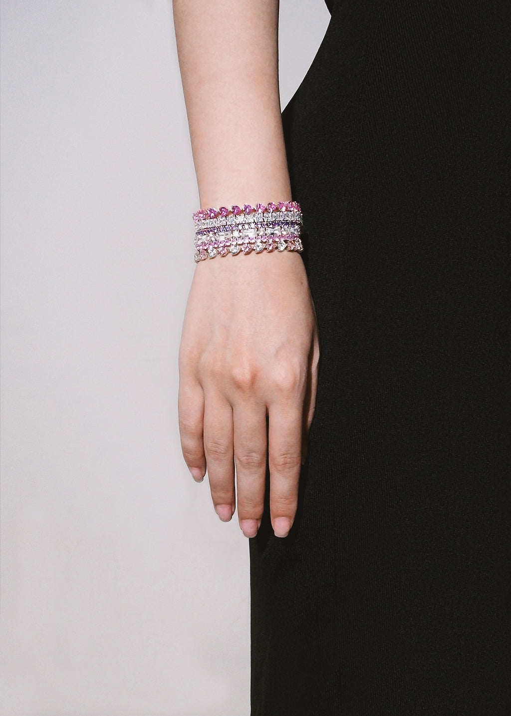 CLASSIC BABY PINK TENNIS BRACELET