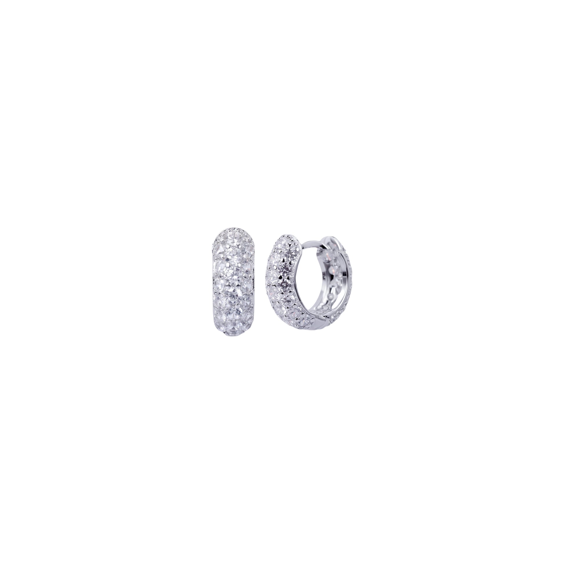 Classic Pave Hoop Earrings