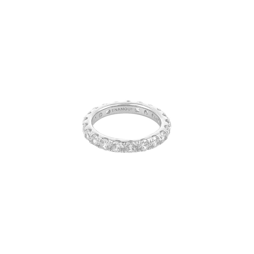 Pave Large Eternity Ring（Silver Pave Eternity Ring）