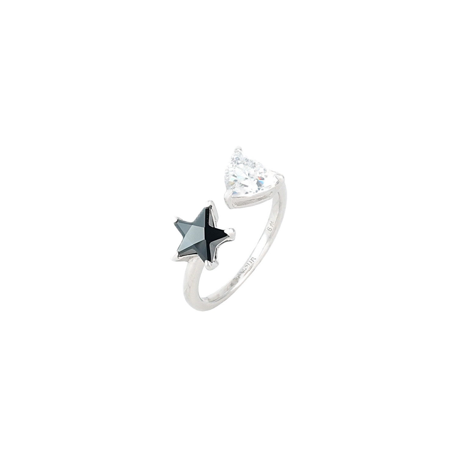 Punk Star + Trilliant Cut Toi et Moi Ring